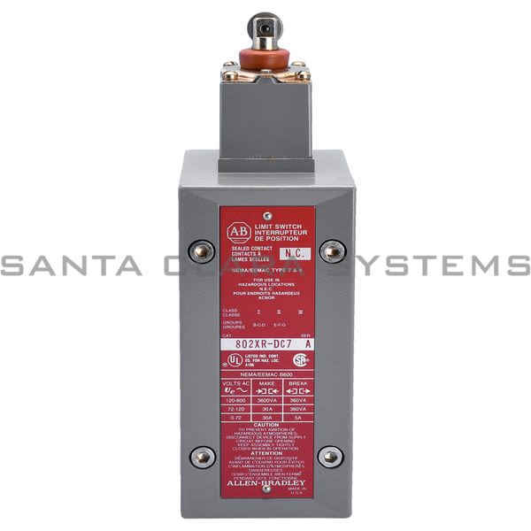 Allen Bradley 802XR-DC7 Limit Switch Product Image