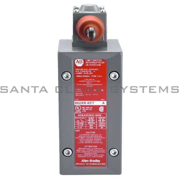 Allen Bradley 802XR-KF7 Limit Switch Product Image