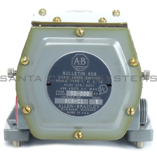 Allen Bradley 808-C1 Speed Switch Product Image