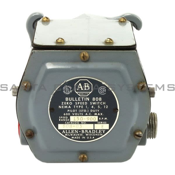 Allen Bradley 808-D3 Speed Switch Product Image