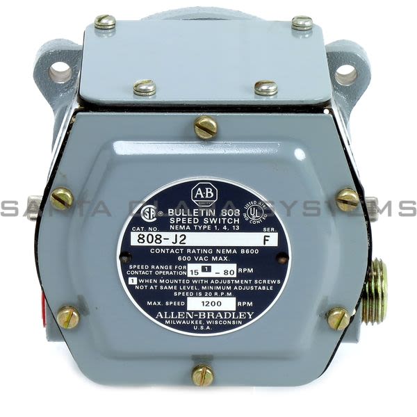 Allen Bradley 808-J2 Speed Switch Product Image