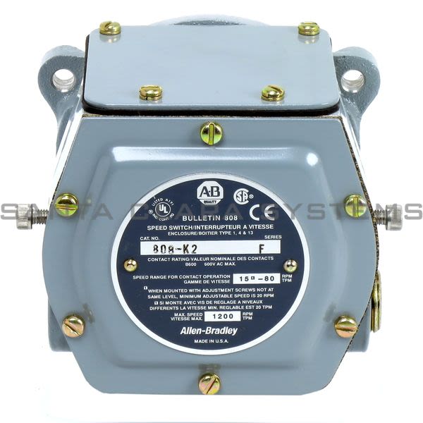 Allen Bradley 808-K2 Speed Switch Product Image