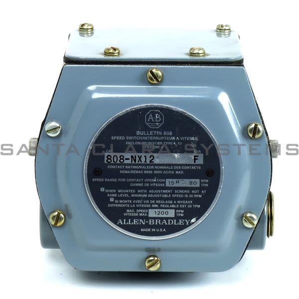 Allen Bradley 808-NX12 Speed Switch Product Image