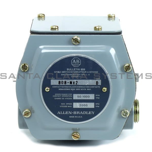 Allen Bradley 808-NX2 Speed Switch Product Image