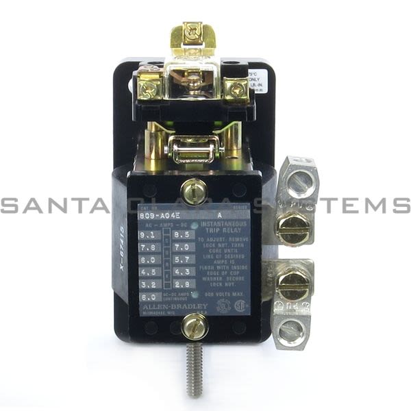 Allen Bradley 809-A04E Instantaneous Trip Current Relay Product Image