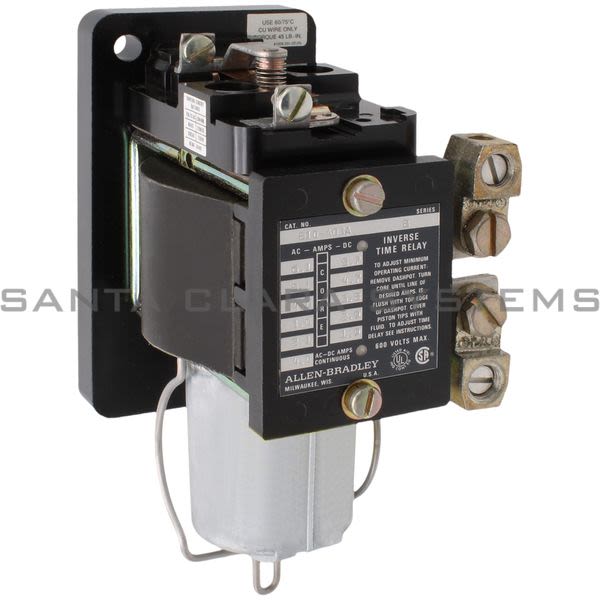 Allen Bradley 810-A03A Magnetic Overload Relay Contactor Time Currect 600VAC//DC Max 4amp Product Image