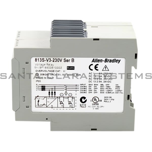 Allen Bradley 813S-V3-230V Voltage Monitoring Relay Product Image