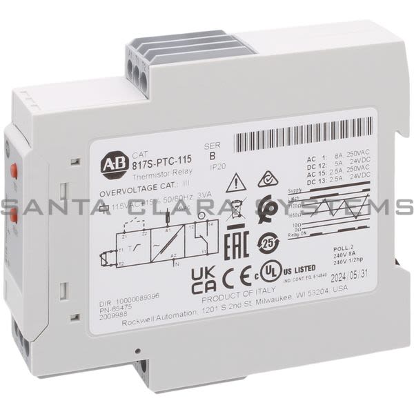 Allen Bradley 817S-PTC-115 Thermistor Monitoring Relay Product Image