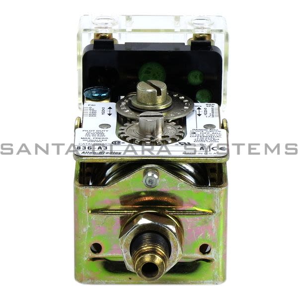 Allen Bradley 836-A3 Switch,Pressure, 600V AC Max 5 amp Max Product Image