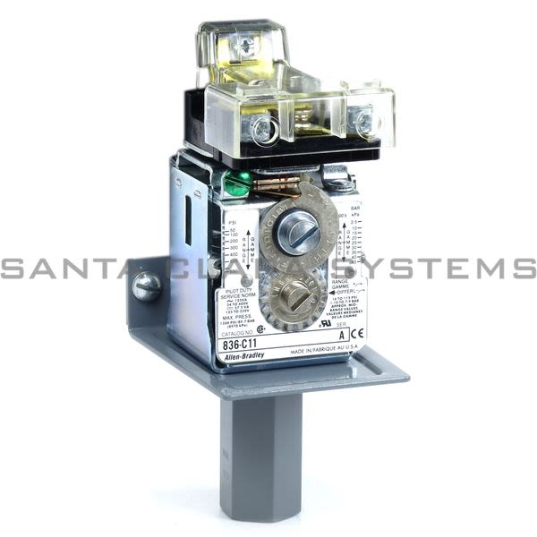 Allen Bradley 836-C11 Switch Pressure 600V AC Max 5 amp Max Product Image