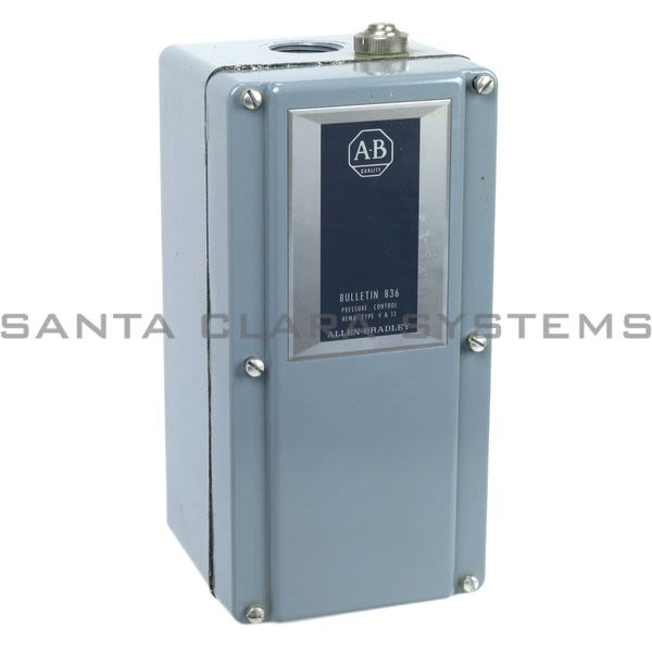 Allen Bradley 836-C4JX15A Pressure Control Adj. 30 VAC-45psi Adj. Diff. 1-15 psi NEMA 4,13 External Bellows Product Image