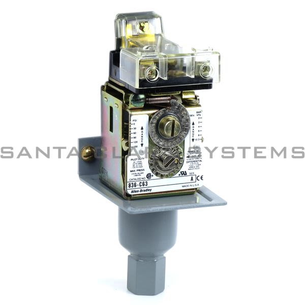 Allen Bradley 836-C63 Pressure Switch Product Image