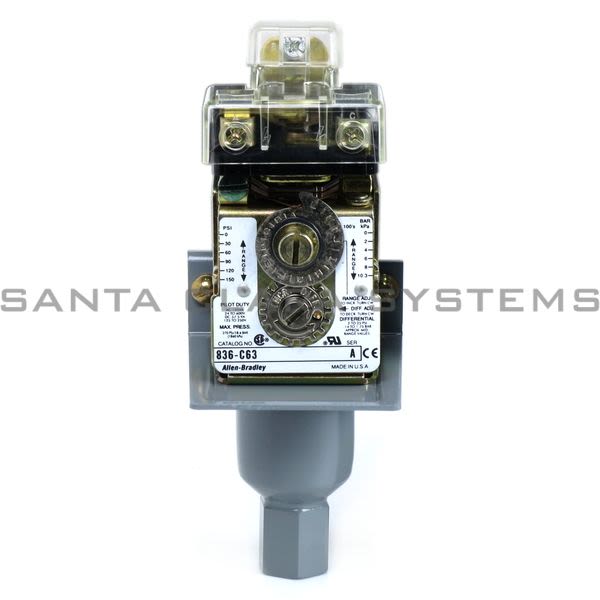 Allen Bradley 836-C63 Pressure Switch Product Image