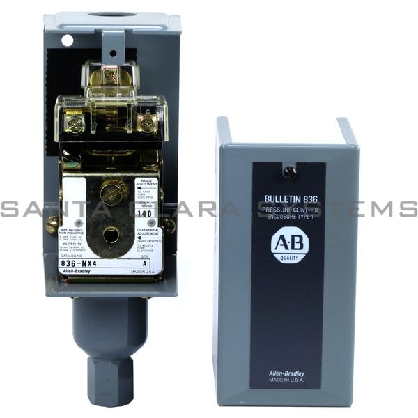 Allen Bradley 836-NX4 Pressure Control 10-140PSI Adj. Diff 2 psi & 300psi Product Image