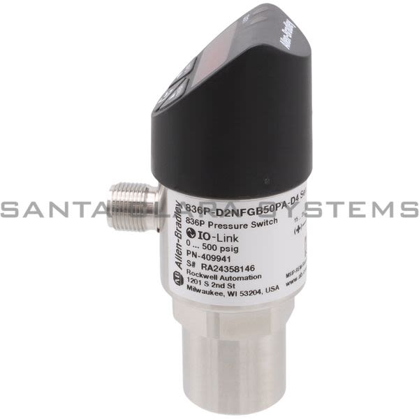 Allen Bradley 836P-D2NFGB50PA-D4 Solid-State Pressure Condition Sensor Product Image