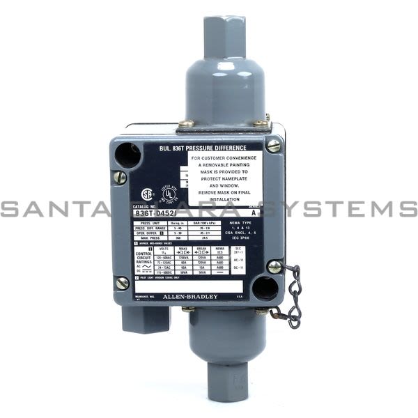 Allen Bradley 836T-D452J Pressure Control Product Image