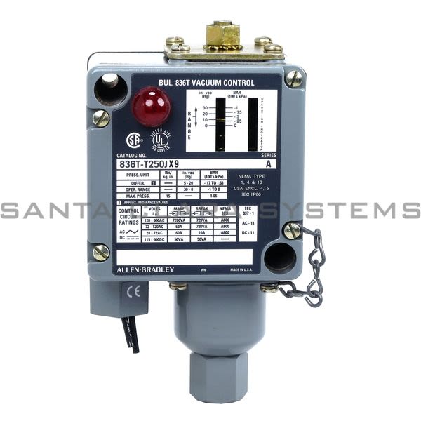 Allen Bradley 836T-T250JX9 Pressure Switch Product Image