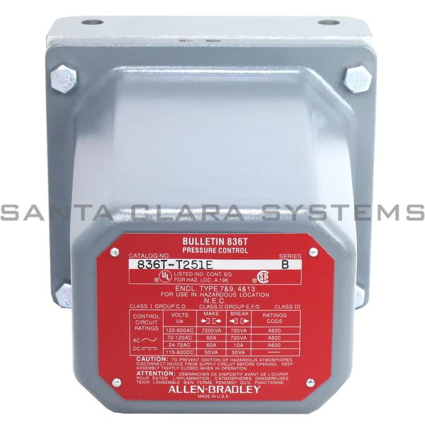 Allen Bradley 836T-T251E Pressure Control Product Image