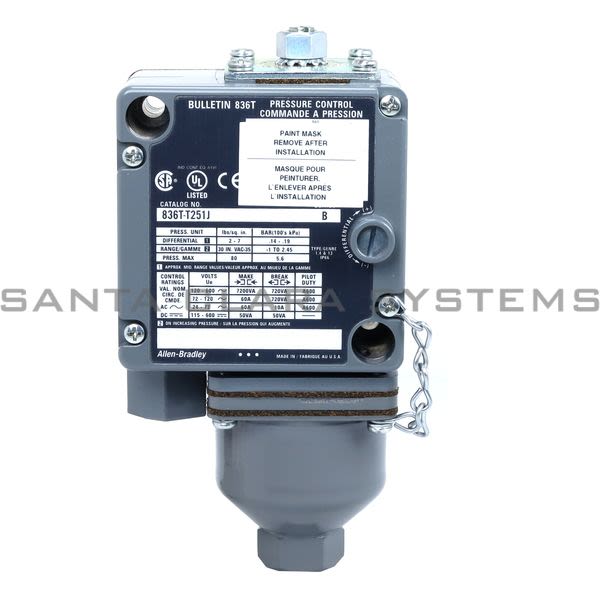 Allen Bradley 836T-T251J Pressure Control Product Image