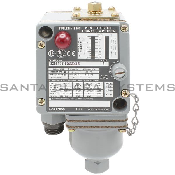 Allen Bradley 836T-T251JX23X15 Pressure Switch Product Image