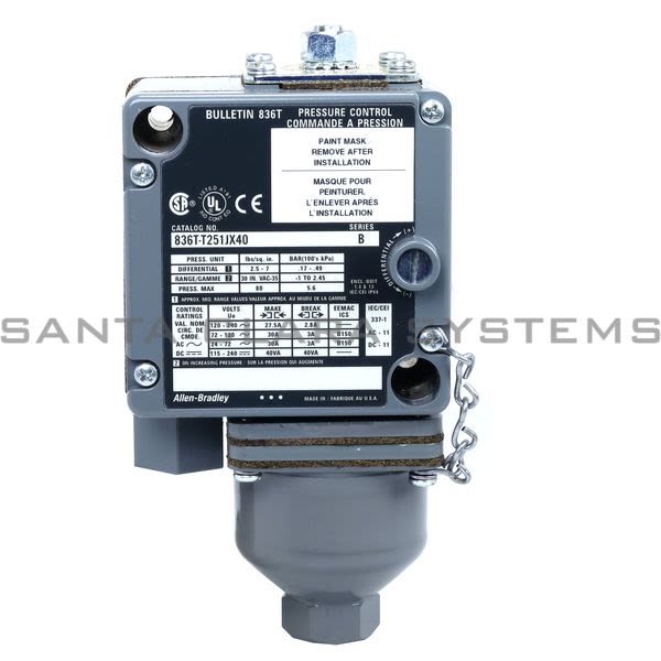 Allen Bradley 836T-T251JX40 Pressure Control Product Image