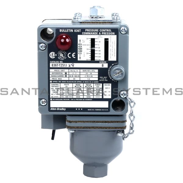 Allen Bradley 836T-T251JX9 Pressure Control Product Image
