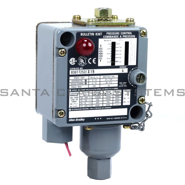 Allen Bradley 836T-T252JX15 Pressure Switch Product Image