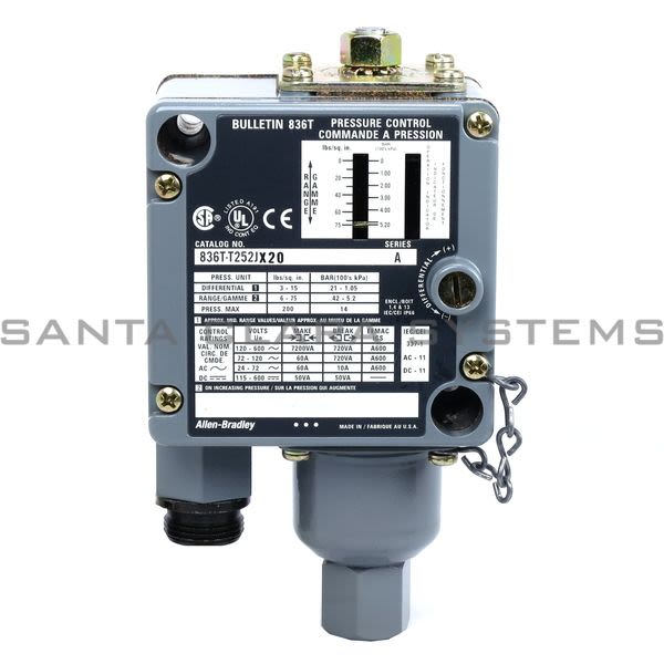 Allen Bradley 836T-T252JX20 Pressure Control Product Image