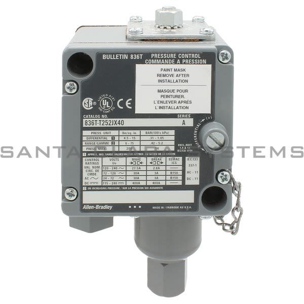 Allen Bradley 836T-T252JX40 Pressure Control Product Image