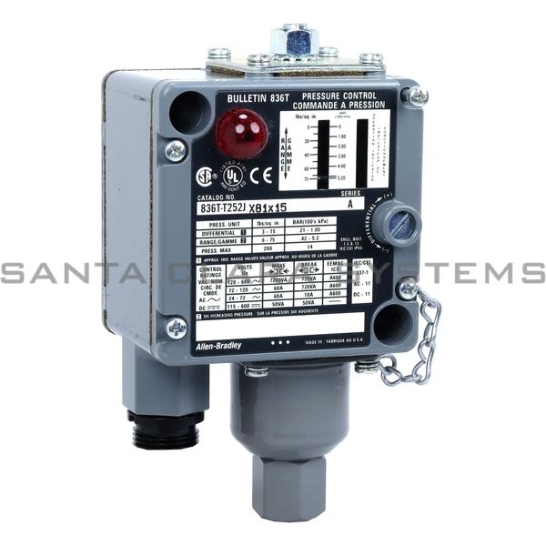 Allen Bradley 836T-T252JX81X15 Pressure Switch Product Image