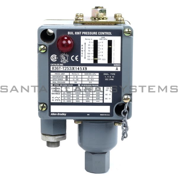 Allen Bradley 836T-T253JX145X9 Pressure Control Product Image