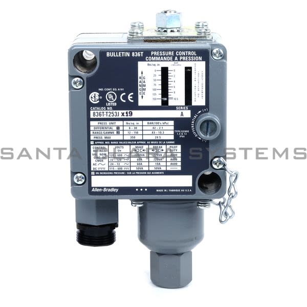 Allen Bradley 836T-T253JX19 Pressure Control Product Image