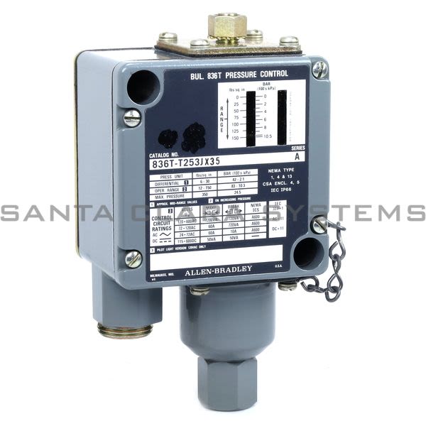 Allen Bradley 836T-T253JX35 Pressure Switch Product Image