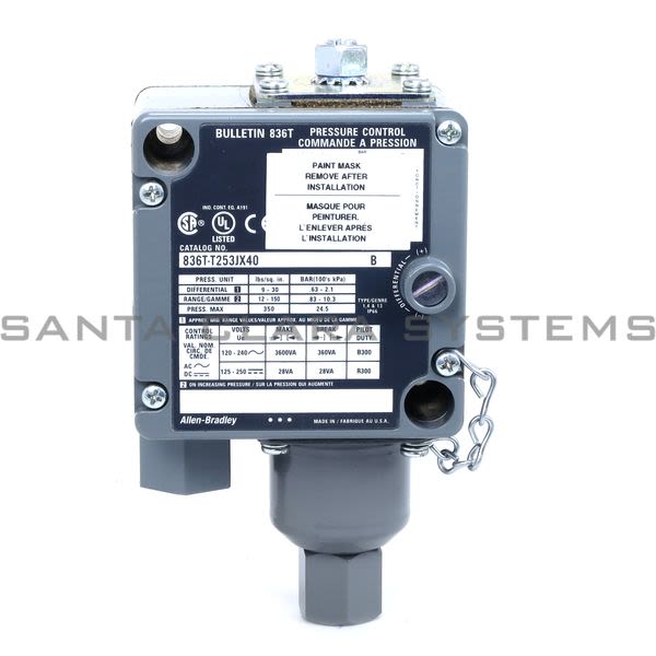 Allen Bradley 836T-T253JX40 Pressure Switch Product Image