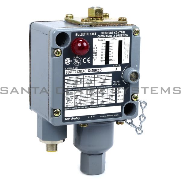 Allen Bradley 836T-T253JX40X139X15 Pressure Control Product Image