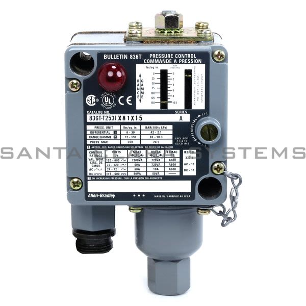 Allen Bradley 836T-T253JX81X15 Pressure Control Product Image