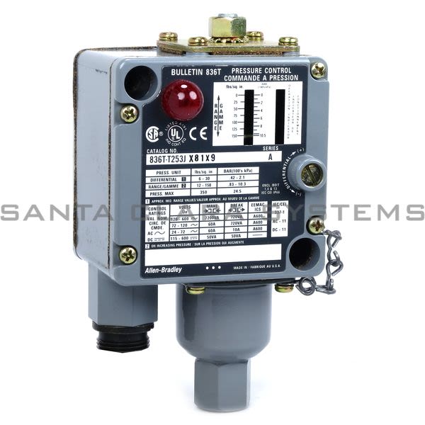 Allen Bradley 836T-T253JX81X9 Pressure Control Product Image