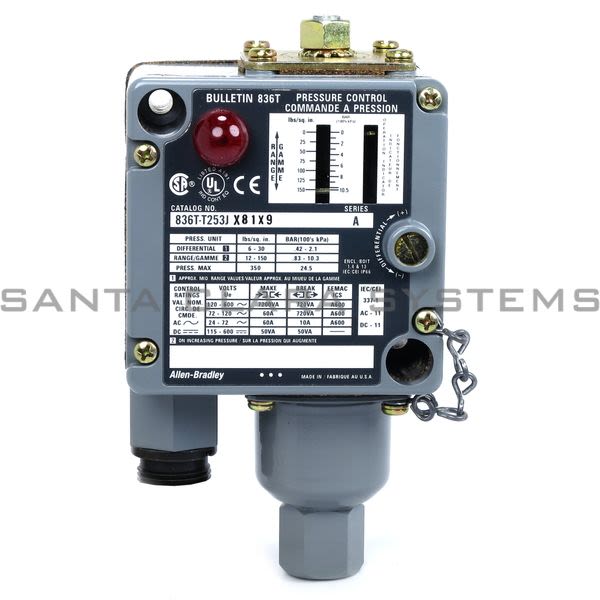 Allen Bradley 836T-T253JX81X9 Pressure Control Product Image