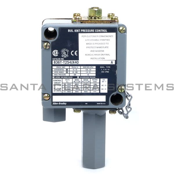 Allen Bradley 836T-T254JX40 Pressure Switch Product Image