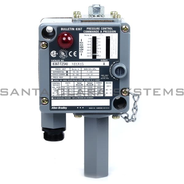 Allen Bradley 836T-T254JX81X15 Pressure Switch Product Image