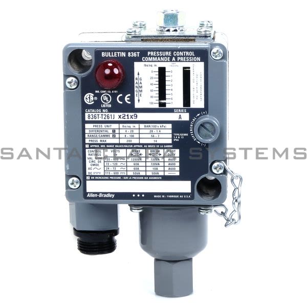 Allen Bradley 836T-T261JX21X9 Pressure Control Product Image