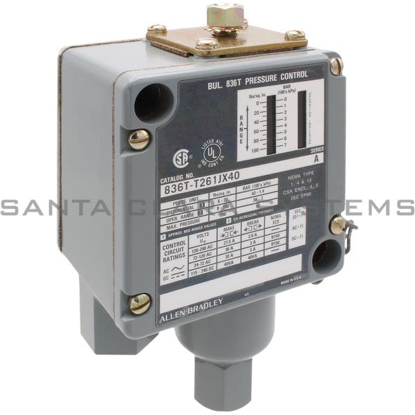 Allen Bradley 836T-T261JX40 Pressure Switch Product Image