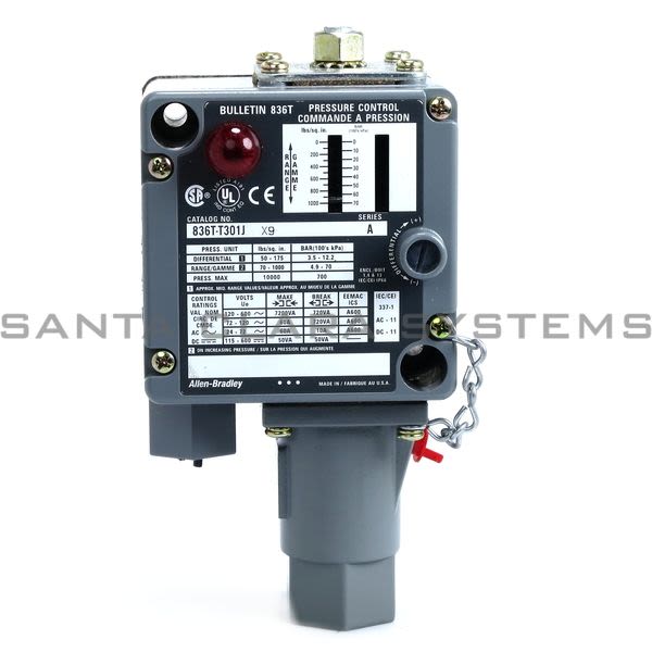 Allen Bradley 836T-T301JX9 Pressure Control Product Image