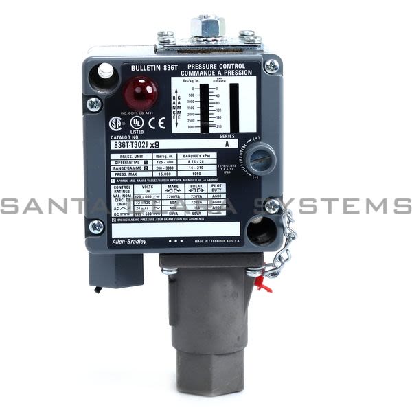 Allen Bradley 836T-T302JX9 Pressure Control Product Image