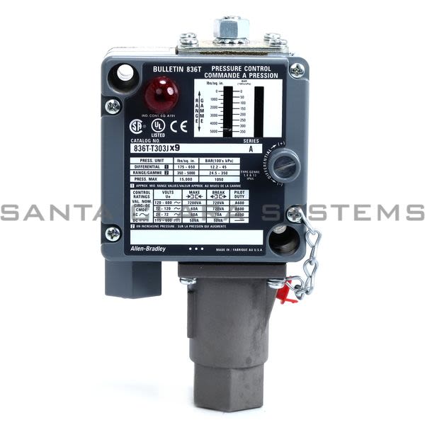 Allen Bradley 836T-T303JX9 Pressure Control Product Image