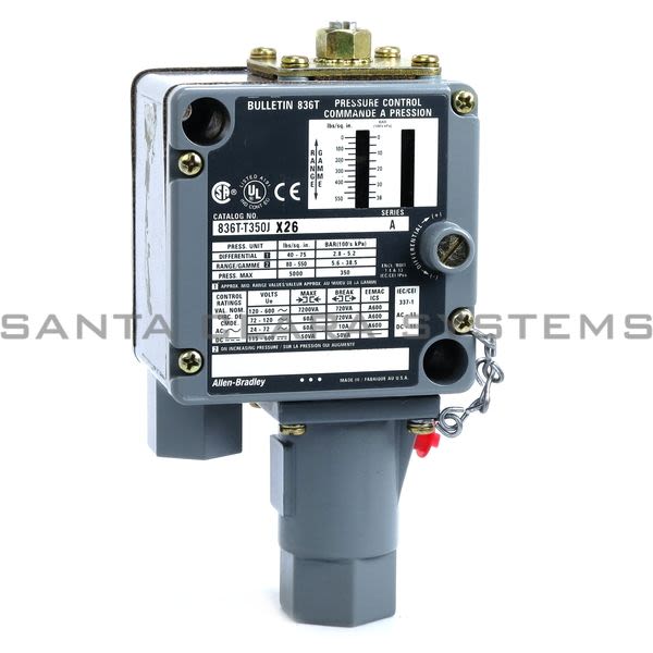 Allen Bradley 836T-T350JX26 Pressure Control Product Image