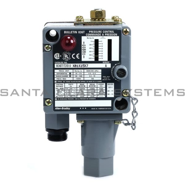 Allen Bradley 836T-T351JX81X15X7 Pressure Switch Product Image