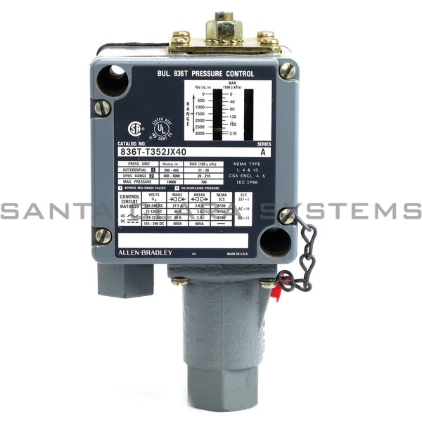 Allen Bradley 836T-T352JX40 Pressure Switch Product Image