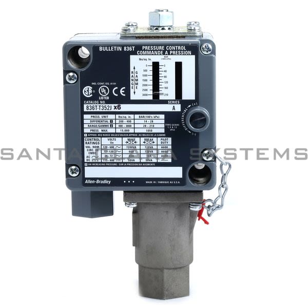 Allen Bradley 836T-T352JX6 Pressure Switch Product Image