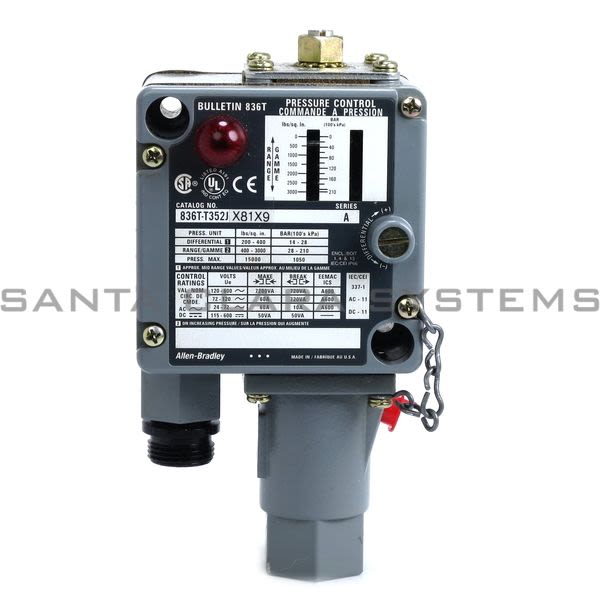 Allen Bradley 836T-T352JX81X9 Pressure Control Product Image